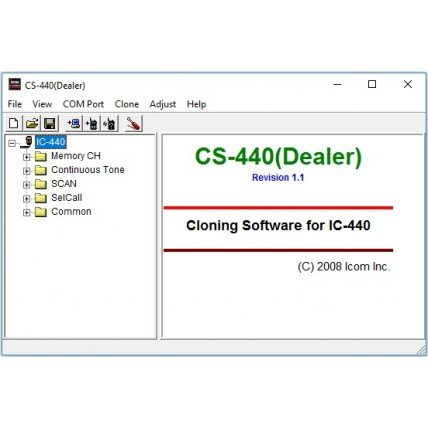 ICOM CS-440 #2 v1.1 Dealer Programming Software