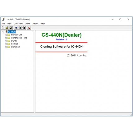 ICOM CS-440N v1.0 Dealer Programming Software