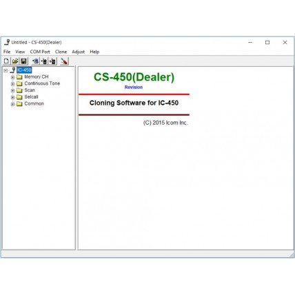 ICOM CS-450 Dealer Programming Software