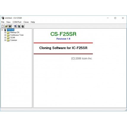 ICOM CS-F25SR v1.0 Programming Software