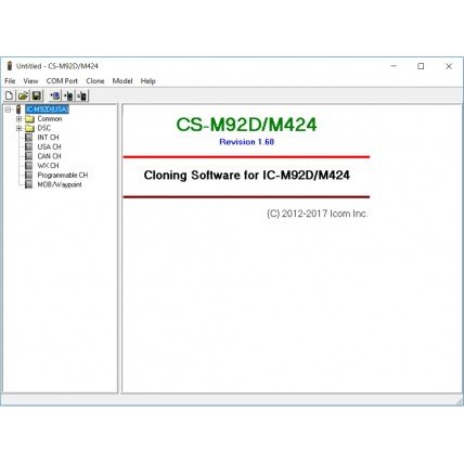 ICOM CS-M92D/M424 v1.6 Programming Software