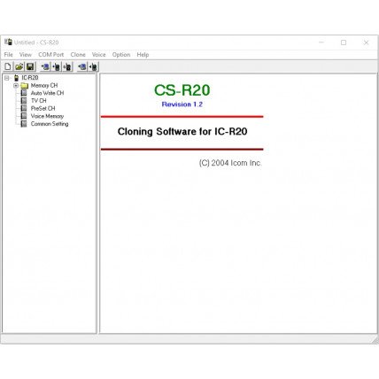 ICOM CS-R20 Programming Software