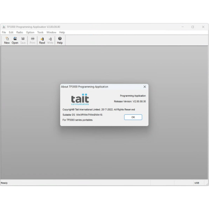 TAIT TP3 v2.00 Programming Software