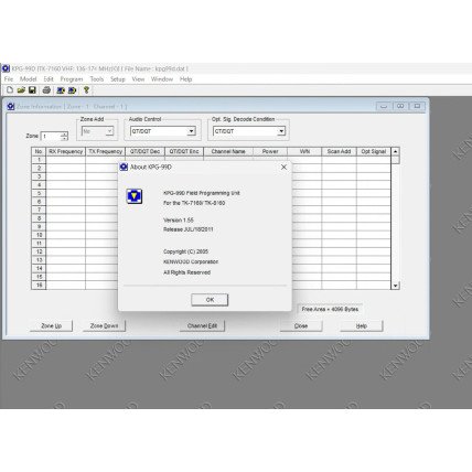 KENWOOD KPG-99D v1.55 Programming Software KENWOOD KPG-99D v1.55 Programming Software