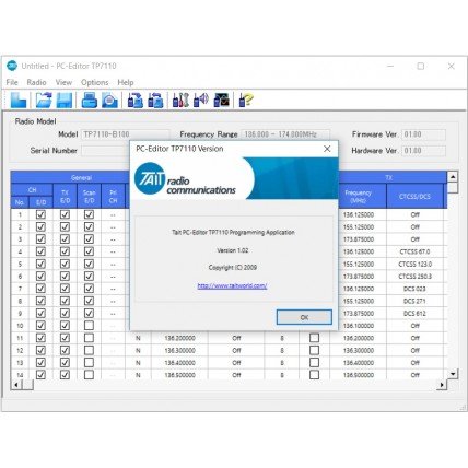 TAIT TP7100 v1.02 Programming Software